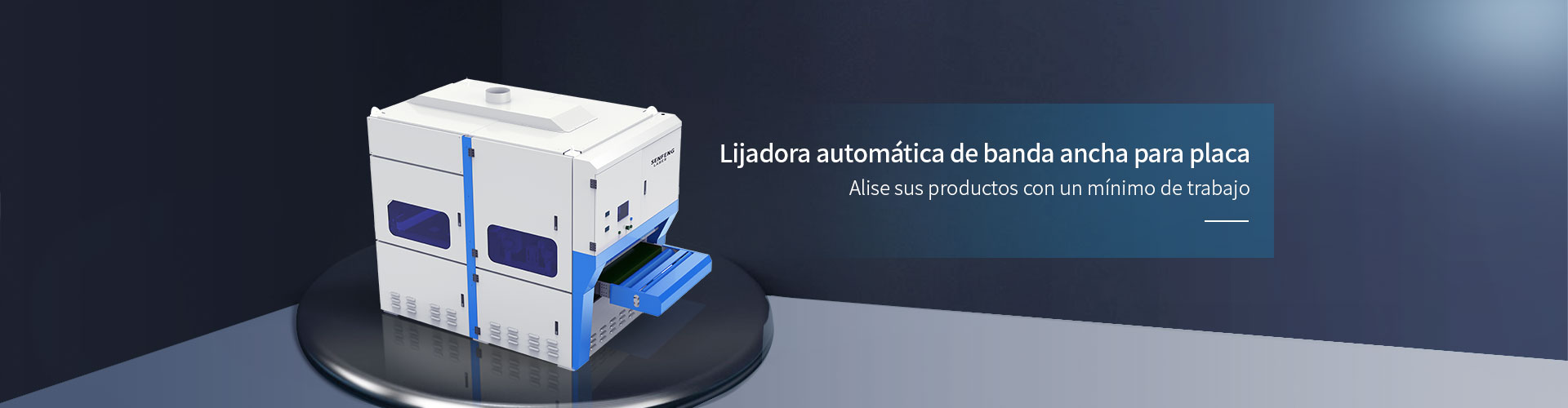 Lijadora automática de banda ancha para placa